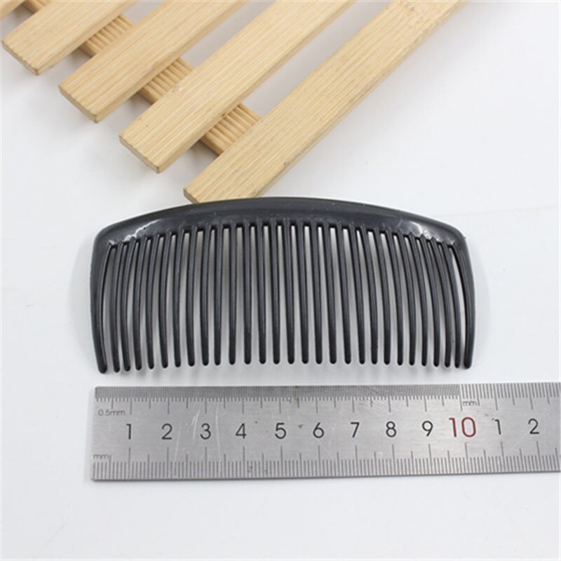 2pcs Teeth Wide Tooth Comb Black ABS Plastic Heat-resistant Large Wide Tooth Comb For Hair Styling Tool