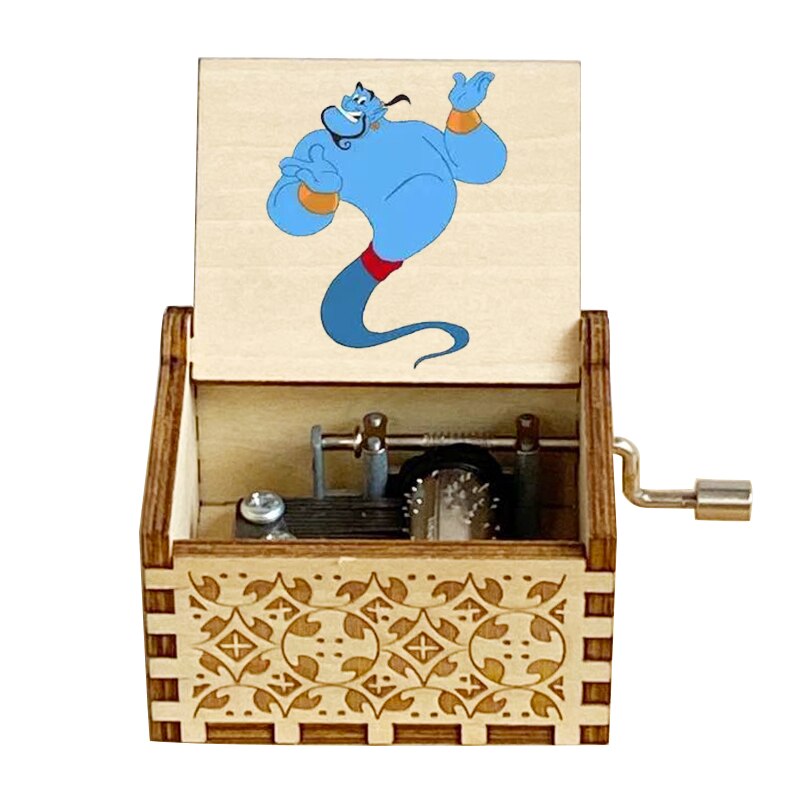 Wooden Music Box Color Music Box Birthday Wooden Small Box Daughter Son Christmas