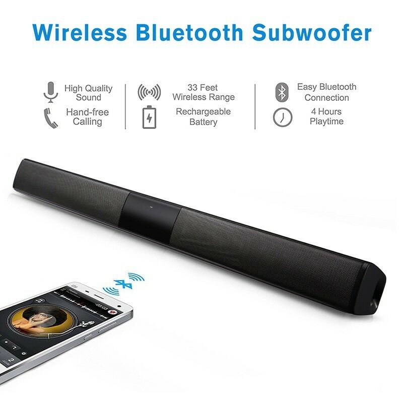 20W Draadloze Speaker Bluetooth Soundbar Stereo Speaker TV Geluid Bar Home Theater TV Surround Soundbar