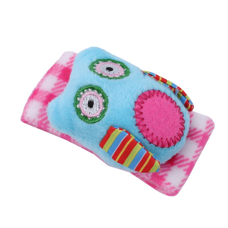 Leuke Cartoon Dier Vroeg Onderwijs Soft Hand Bell Rammelaars Kids Knuffels Baby Pols Rammelaar Speelgoed: owl