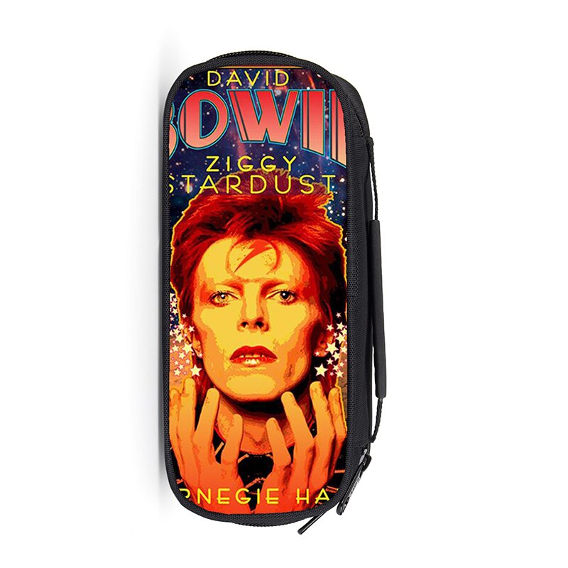 Rock Singer David Bowie Boys Girls Pencil Bag Students Multifunction Pencil Case School Supplies Sotrage Bags Kids Wallet: 007