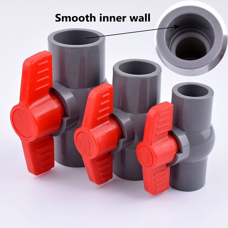 1pc 20~63mm PVC globe valve Garden Irrigation Agricultural Irrigation Water Pipe Connectors Aquarium Tank Fish Tank Adapter