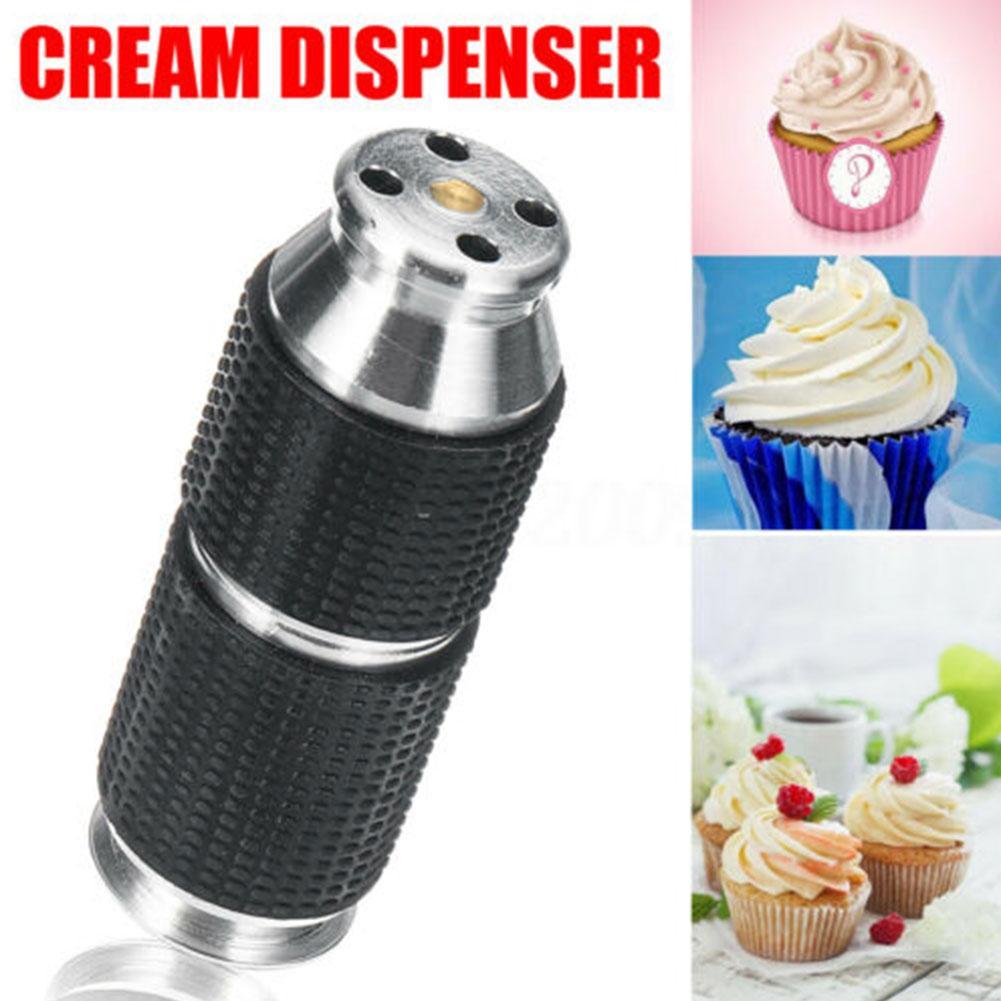 1PC Portable Whipped Cream Cracker Dispenser Mini Rubber Grip Safe Gas Canister Dispenser Whipping Cream Dessert Tools