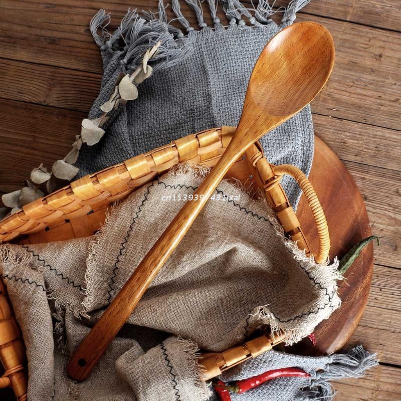 16.5 inch Giant Wood Spoon Long Handled Wooden Spoon For Cooking And Stirring Kitchen Utensil