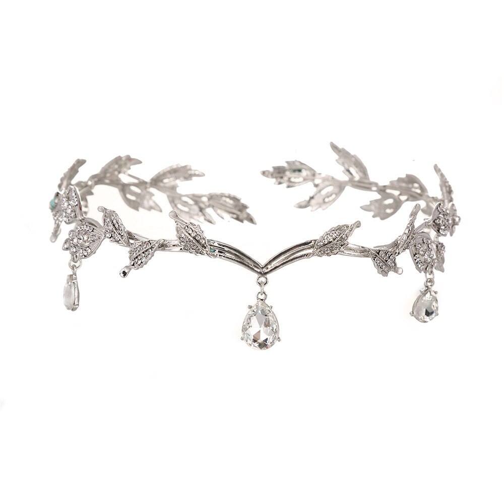 Diadème de mariage en alliage de cristal, ornement frontal de mariée de Style coréen, couronne en cristal, accessoires de mariée