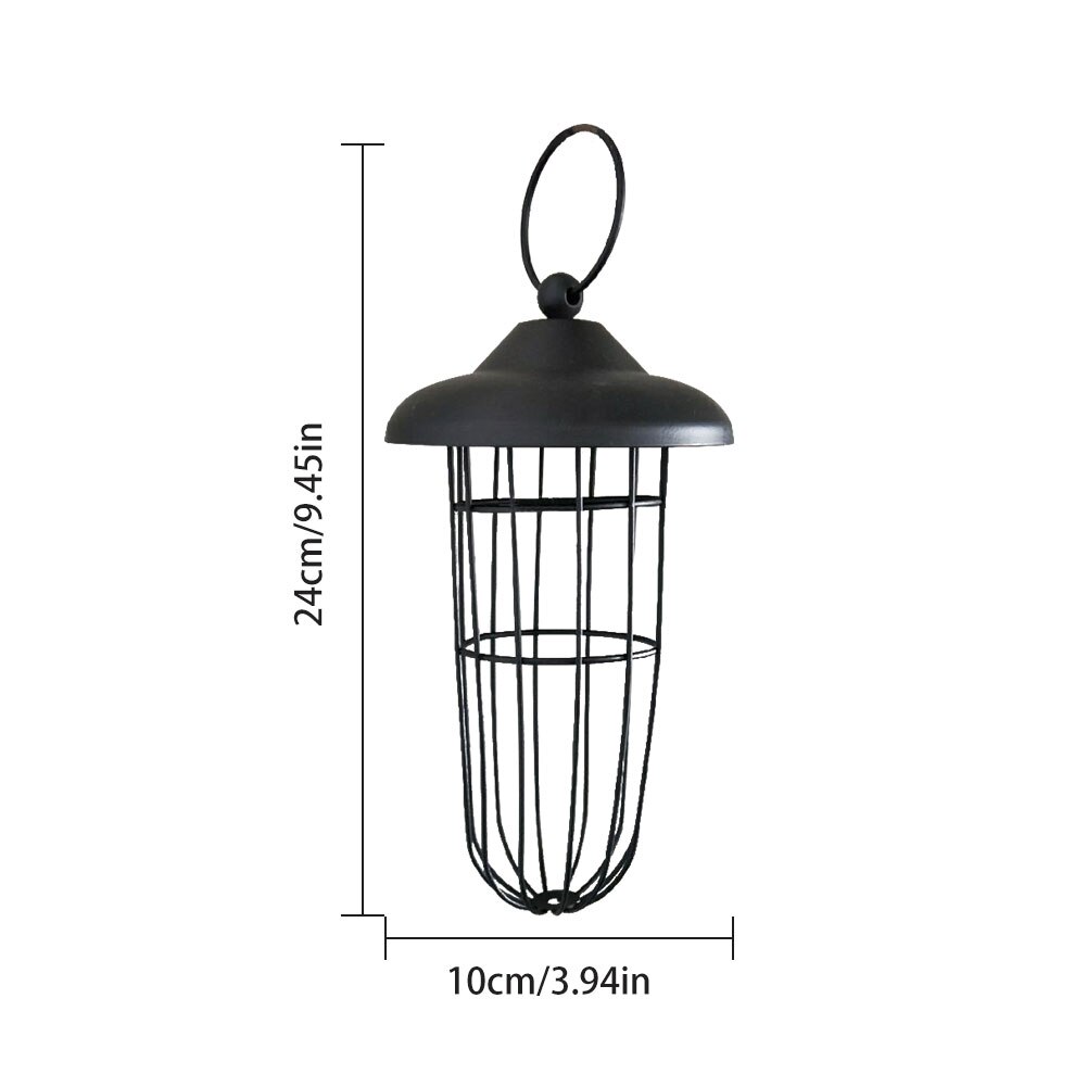 Bird Feeder Outdoor Hanging Mesh Feeding Portable Wild Birds Iron Grease Ball Holder Products Park Garden Tree Container: 07
