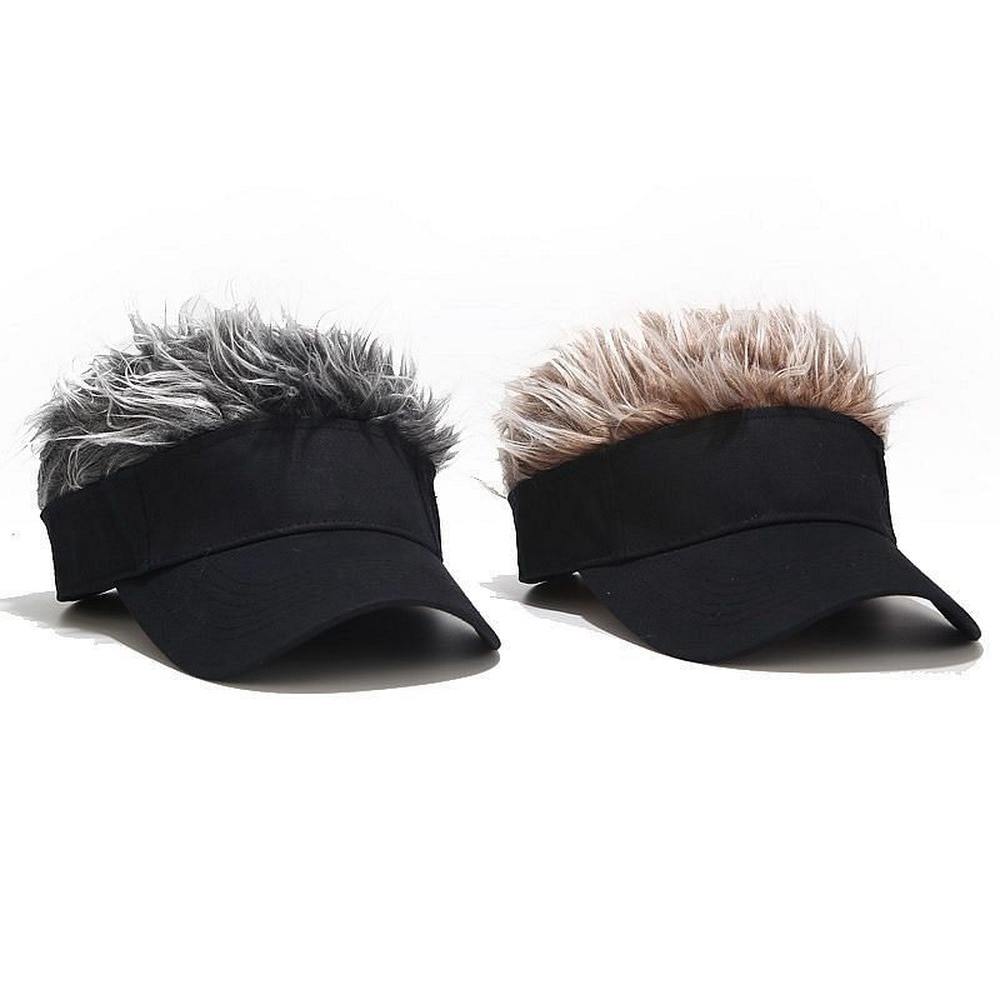 Homens peruca boné de beisebol cravado cabelos moda chapéu feminino casual ajustável ao ar livre personalidade criativa chapéus acessórios alternativos