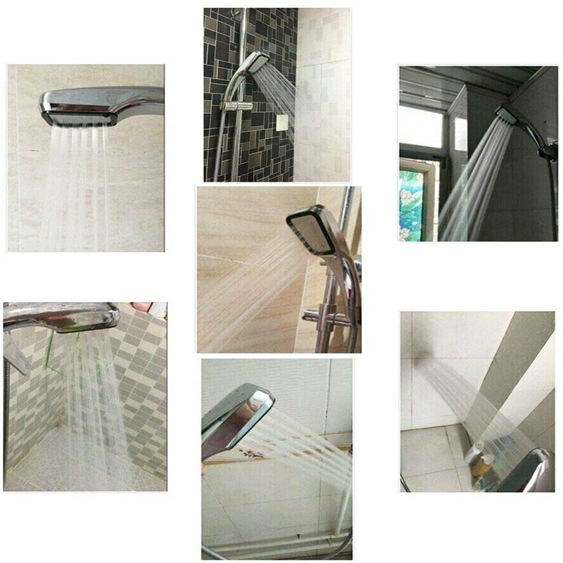 300 Holes High Pressure Shower Head Water Saving Filter Spray Nozzle Rainfall Chrome Showerhead Bathroom Watering Can
