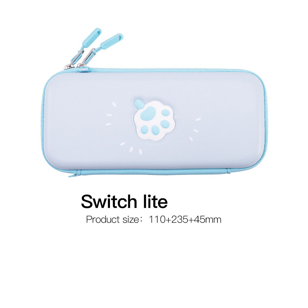 Bolsa de gato Rosa bonito para Nintendo Switch, cubierta/bolsa de almacenamiento para Nintendo Switch Lite, accesorio de juego: Blue Switch Lite