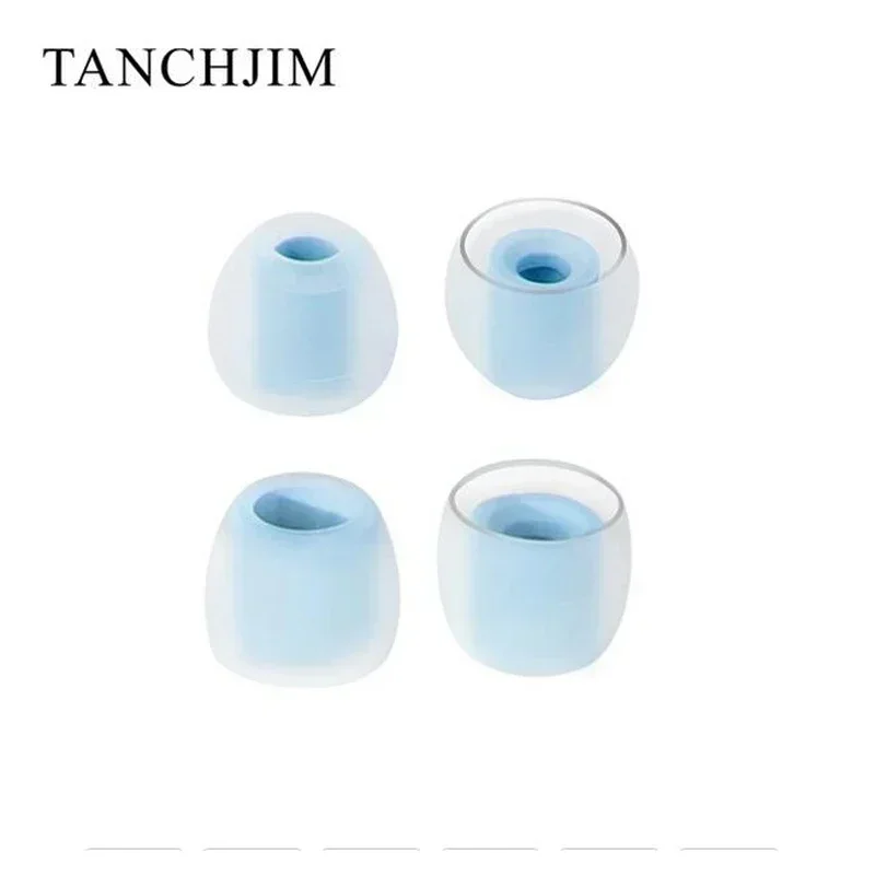Tanchjim T-APB T300 Earphone tips Treble/ Bass Enhancing Air Pressure Balance Silicone Eartips 1 Card 2 Pairs ( T300B+T300T): L / SKY BLUE