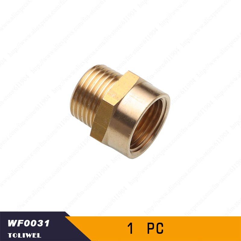 1/2” G Thread (BSP) Female to 1/2” NPT Male Connector BSP to NPT Adapter 1/2 Inch Industrial Metal Brass G Thread to Fittings: 1pc