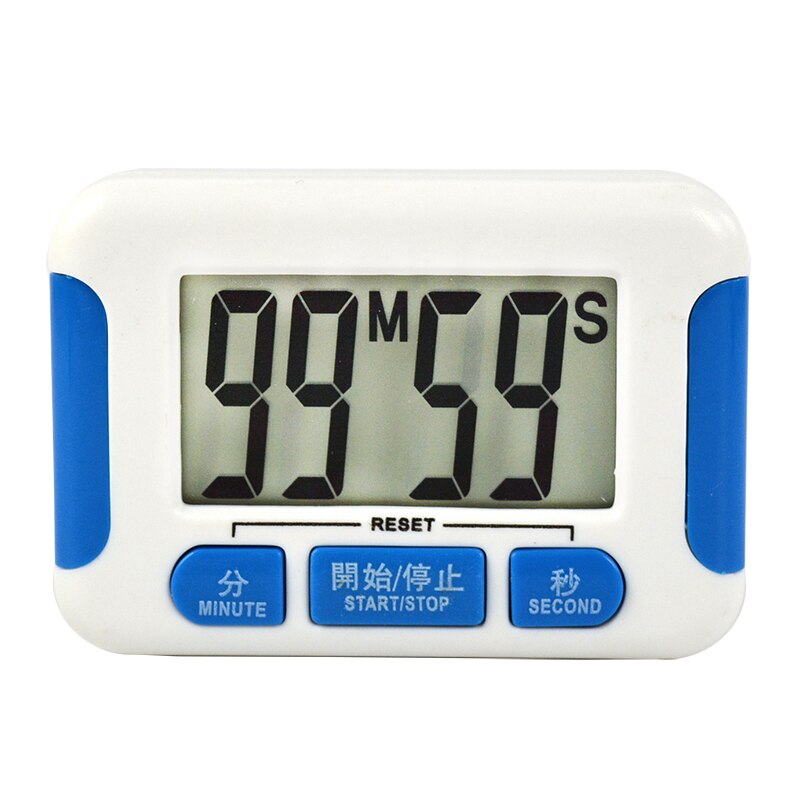 LCD Cooking Timer 99 Minute Digital Kitchen Count-Down Up Timer Kitchen Cooking Timer Digital Count-Down LCD Loud Alarm: Blue