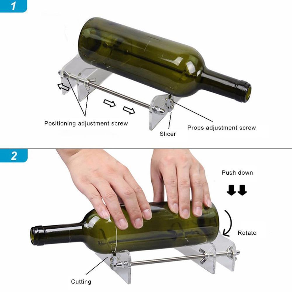 Glass Cutter for Bottle Cutting Glass Bottle-Cutter DIY Cut Tool Machine Wine Beer Glass Craft Recycle Cutter Tool