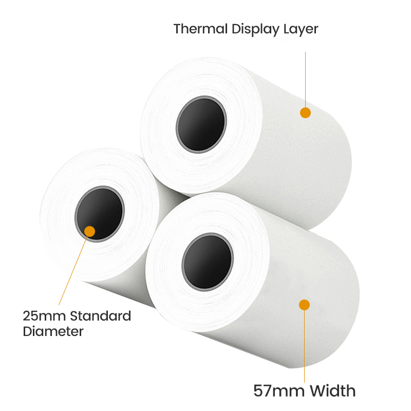 Mini-Druckerpapier, Thermopapier, Etikettenaufkleber, farbiges selbstklebendes Papier für drahtlosen Bluetooth-Foto-Tintenloser Drucker