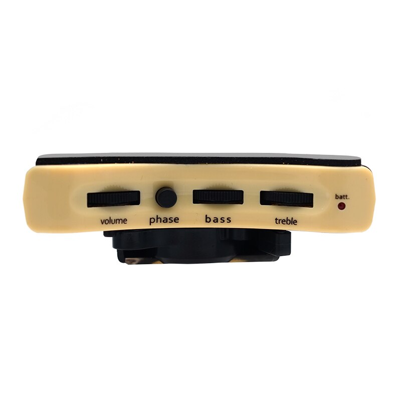 Soundhole gitarr pickup vit pickup med silver piezo med output balans: Gt -a1 deluxe