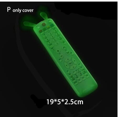 Clear Dust Protect Protective Storage Bag Portable Silicone Air Condition Control Case TV Remote Control Cover: B Luminous rabbit