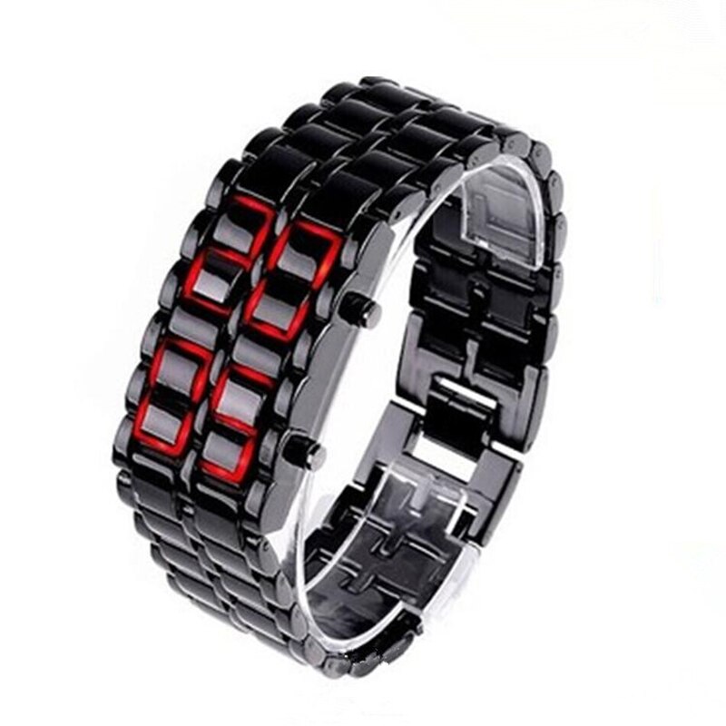Binary-pulsera Digital LED para parejas, reloj a juego, de , FOU99