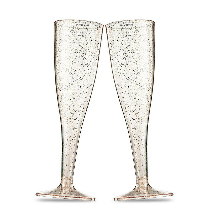 5PCS Wijnglazen Champagne Fluiten Plastic Glazen Party Herbruikbare Voor Bar Decoratie