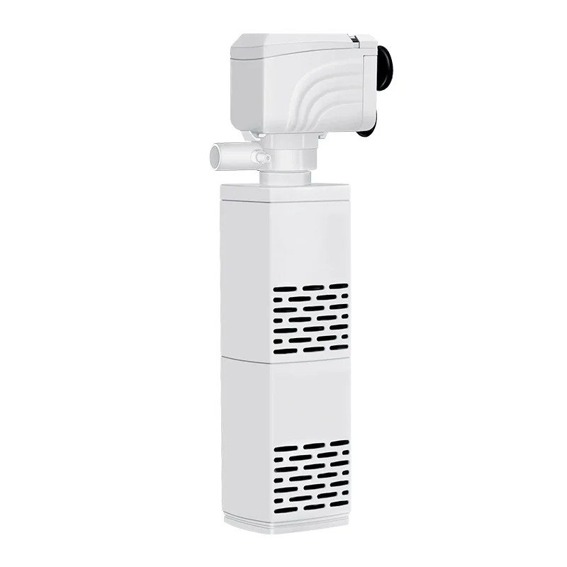 Silent Three-in-One Fish Tank Filter Pump Built-In Oxygenator Aquarium Water Circulation System Small Size Home Goods