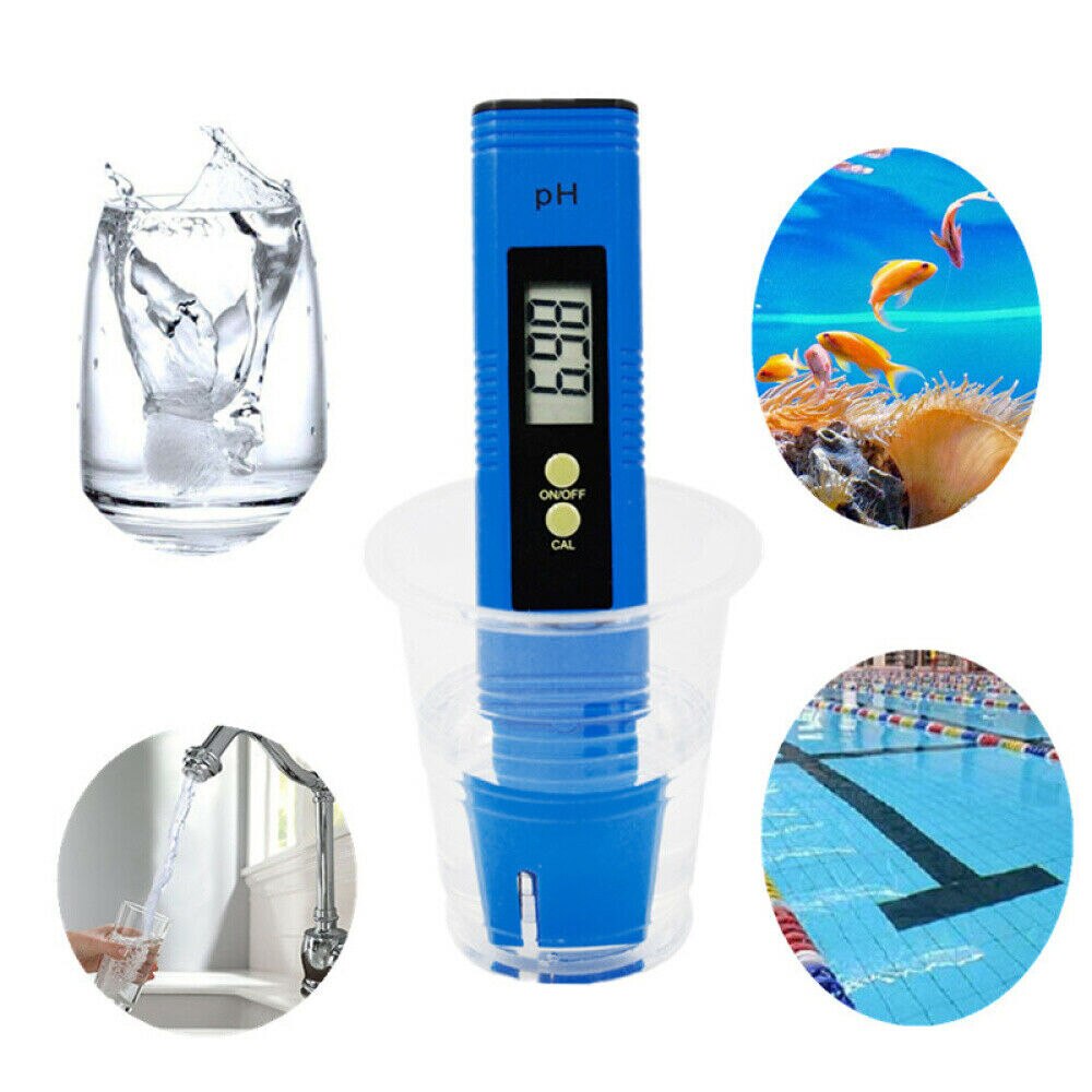 Pluma medidora de PH LCD Digital de exactitud del probador 0,1 agua de la piscina del acuario orina de vino calibración automática herramienta de prueba de agua precisa