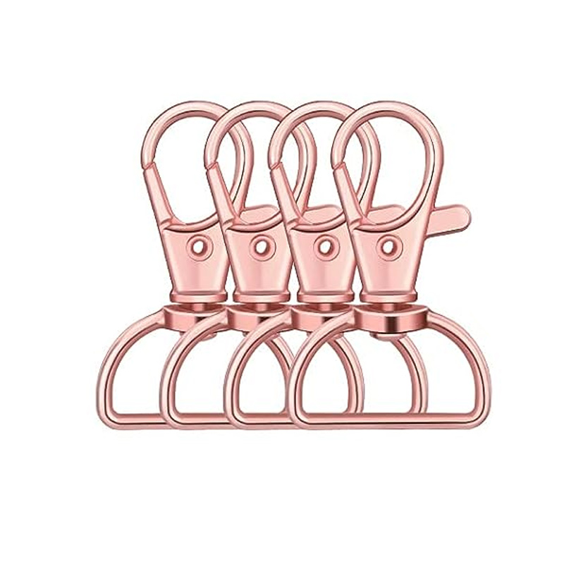 10pcs Swivel Clasp Lanyard Snap Hooks Keychain Clip Hook Metal Lobster Claw Clasps for Lanyard Key Rings Crafting Purse: 3# / Antique Copper