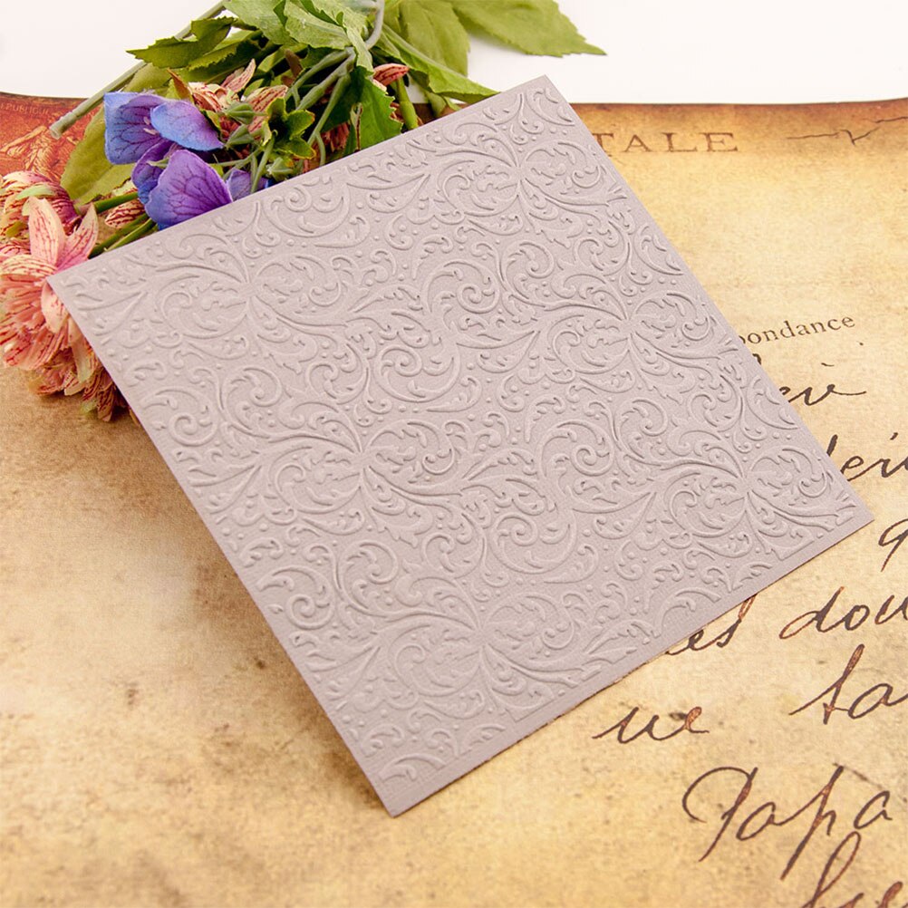 2Pcs Bump Embossing Dies Plastic DIY Template Handmade Art Craft DIY Stencil DIY Crafts (Handwritten Text Pattern)