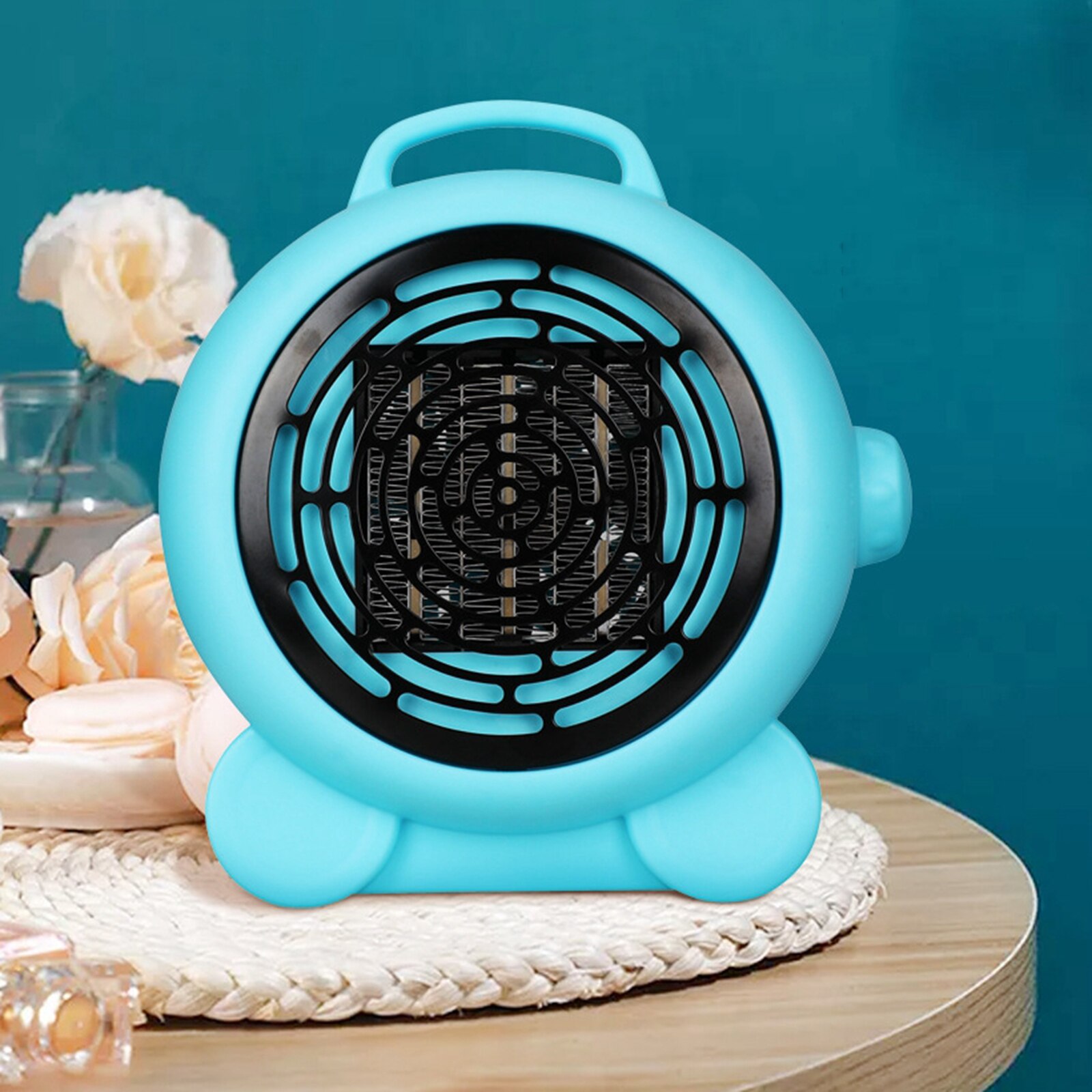 Chauffage d'intérieur pour espace personnel, chauffage électrique avec Protection contre la surchauffe, chauffage rapide pour le bureau et la maison: Blue