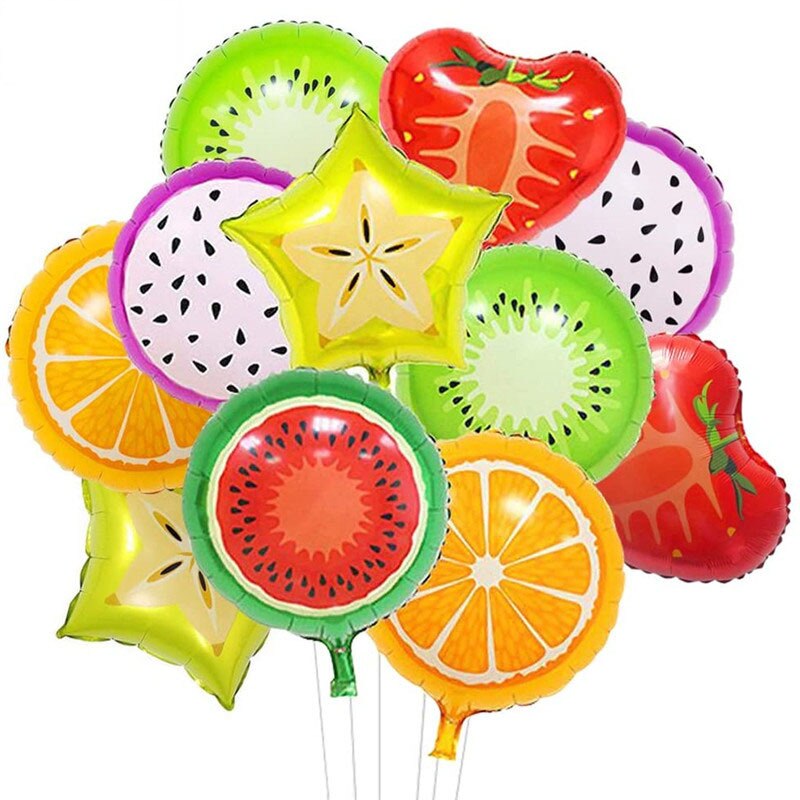 18 zoll Frucht Party Aluminium Film Erdbeere wassermelone Orange Aufblasbare Ballon Festival Party Dekoration Stern Ballon 1Stck