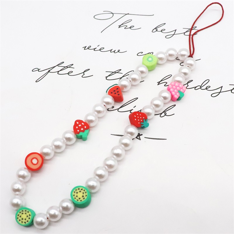 Blauwe Ster Bohemian Kleurrijke Zachte Klei Mobiele Telefoon Keten Voor Vrouwen Acryl Regenboog Keramische Liefde Kristal Kralen Mobiele ph: Antique Bronze Plated