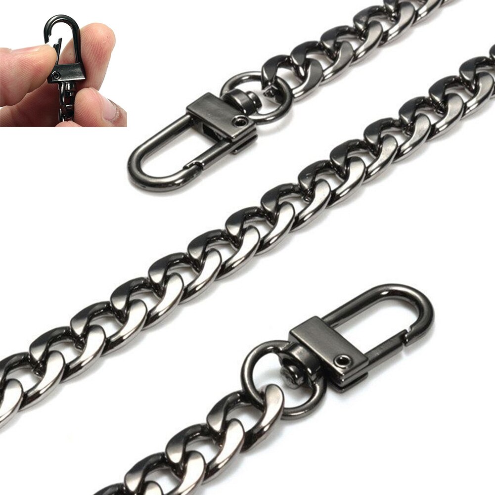 Metal DIY Durable Electroplated Easy Install Replacement Belt Shoulder Strap Accessories Long Bag Chain