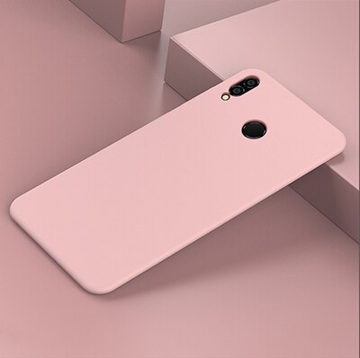 FCOWB für huawei P Clever fallen Anti-klopfen Offizielle flüssigkeit silikon telefon fallen für huawei ehre 10 lite P Clever Z abdeckung: Pro P Clever 2019 / Rosa