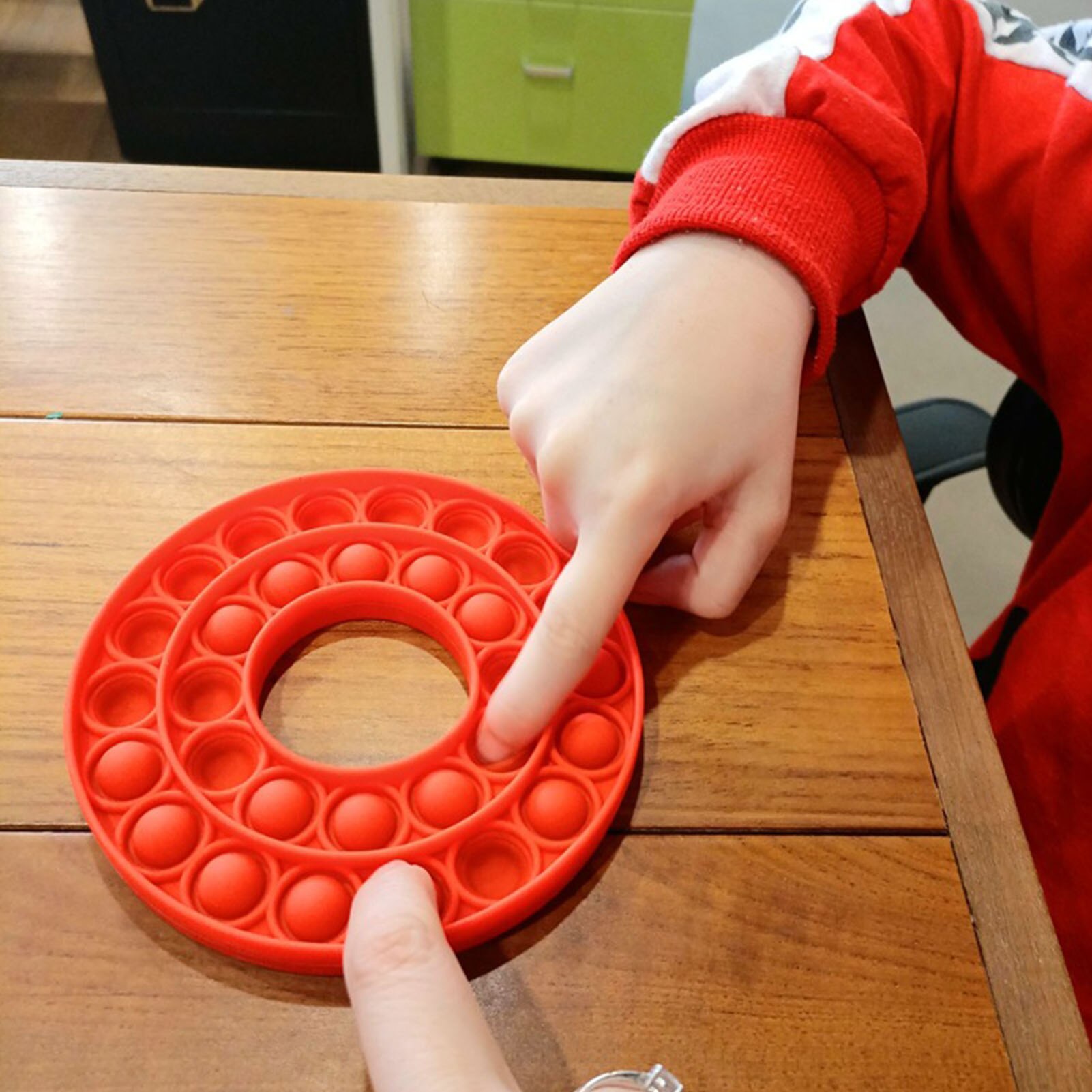 Relieve Pressure Bubble Sensory Toy Desktop Educational Fidget Silicone Toy