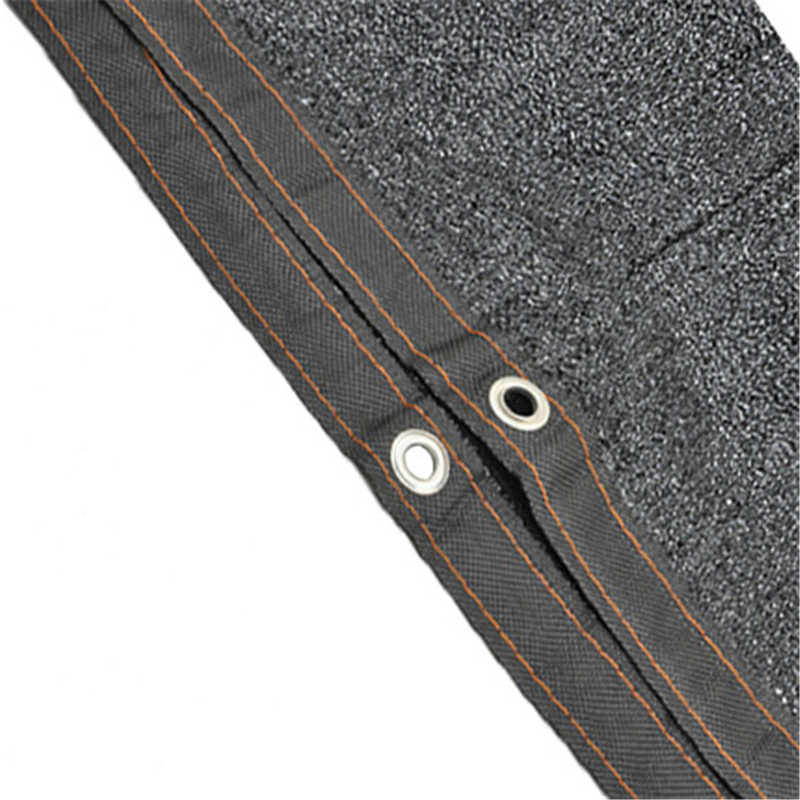 Black sun shade for guarden car sunshade greenhouse shade sail awning on garden swing balcony plant privacy screen net