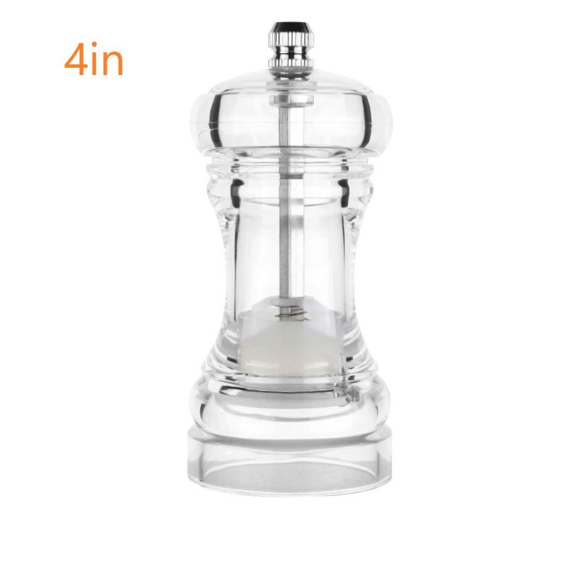 1pc Mill Pepper And Salt Grinder Light Peper Spice Grain Mills Porcelain Grinding Core Mill Multi-purpose Seasoning Bottle: 4 inch