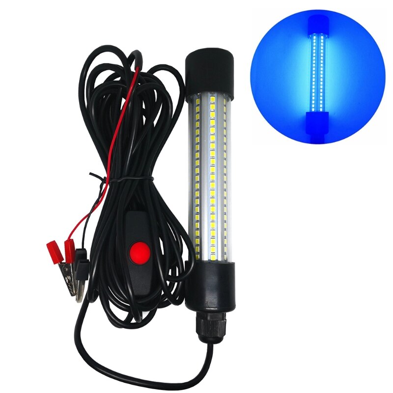 LED Submersible Fishing Night Light Underwater Fish Lure Bait Finder Lamp