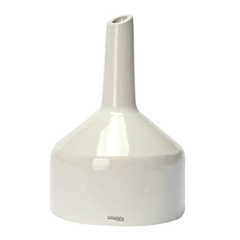 Embudo de porcelana Buchner de 100mm, embudo de filtro de cerámica para laboratorio de química, embudo poroso de succión de presión negativa, 1/PK