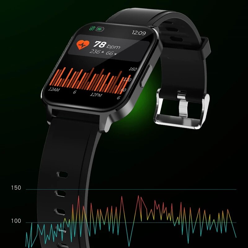 Smart Horloge Heren Vrouwen Hartslag Bloeddruk Fitness Multifunctionele Sport IP68 Waterdichte Smartwatches Voor Android Ios