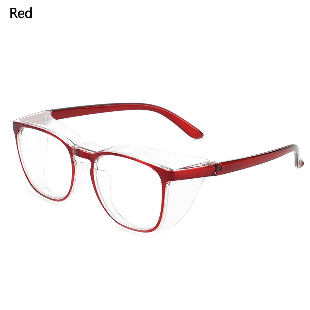 1Pc Anti-Fog Veiligheidsbril Blauw Licht Blokkeren Bril Anti Pollen Bril, oogbescherming Glas Voor Mannen Vrouwen UV400 Bescherming: A -Red