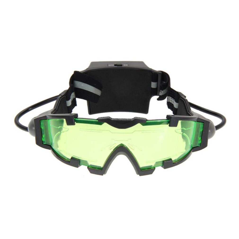 Einstellbare LED Nachtsicht Glas Brille Motorrad Motorrad Rennen Jagd Gläser Brillen Mit kippen-aus-Licht Winddicht