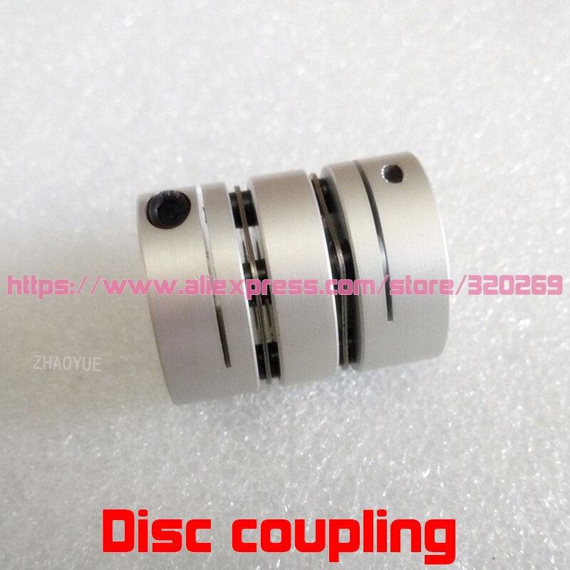 2PCS Servo Motor Shaft Coupling 5, 6, 6.35, 8 10Mm Aluminum Double Disc Coupler Disk D26 L35