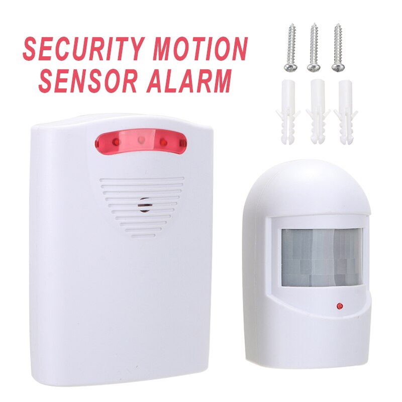 Wireless PIR Motion Sensor Driveway Garage Alert Security Alarm System For Driveway Garage Burglar Alarm