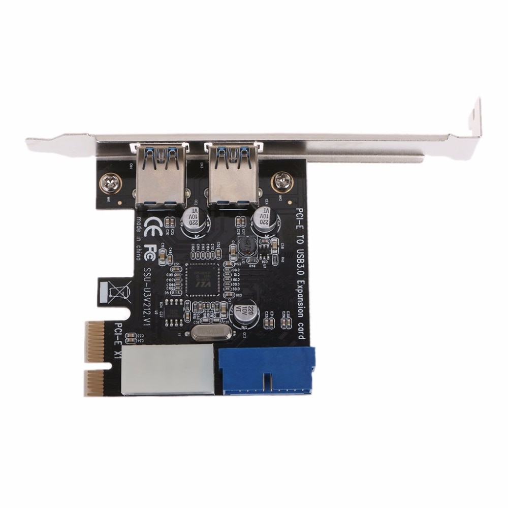 Panel frontal de 2 puertos PCI Express USB 3,0 con adaptador de tarjeta de Control, 4 pines y 20 pines, L059