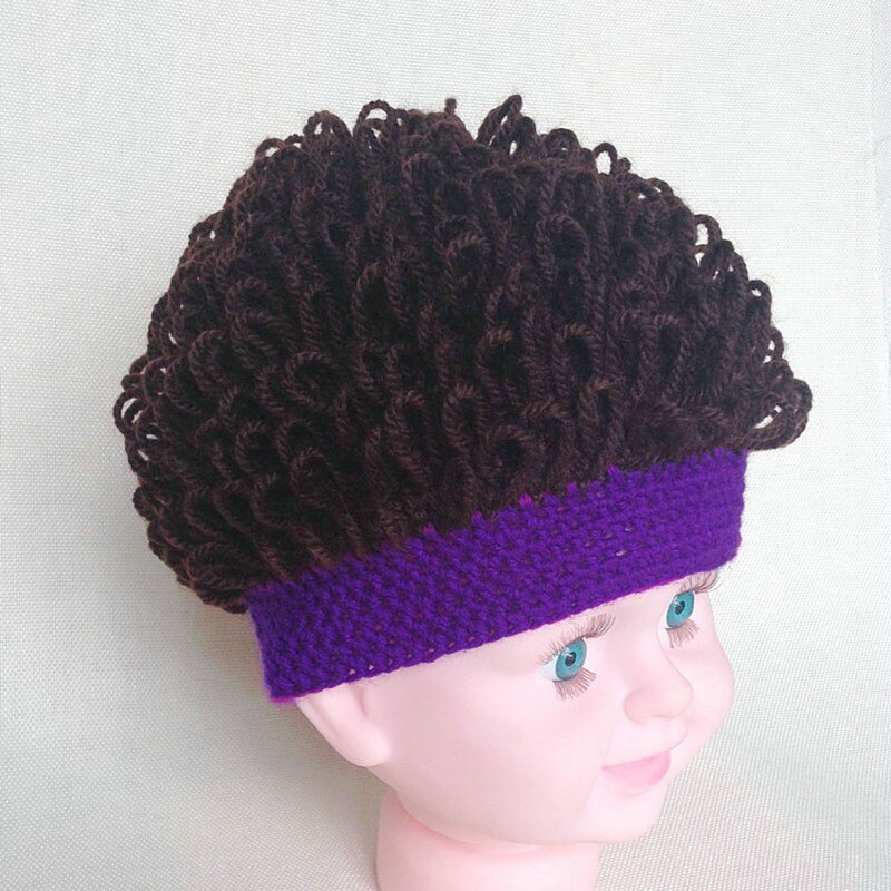 Fashionable Children's Hats Hand-Made Baby Boys And Girls Cotton Wool Warm Breathable Baby Hats Boy And Girl Wig Hats 1-3T