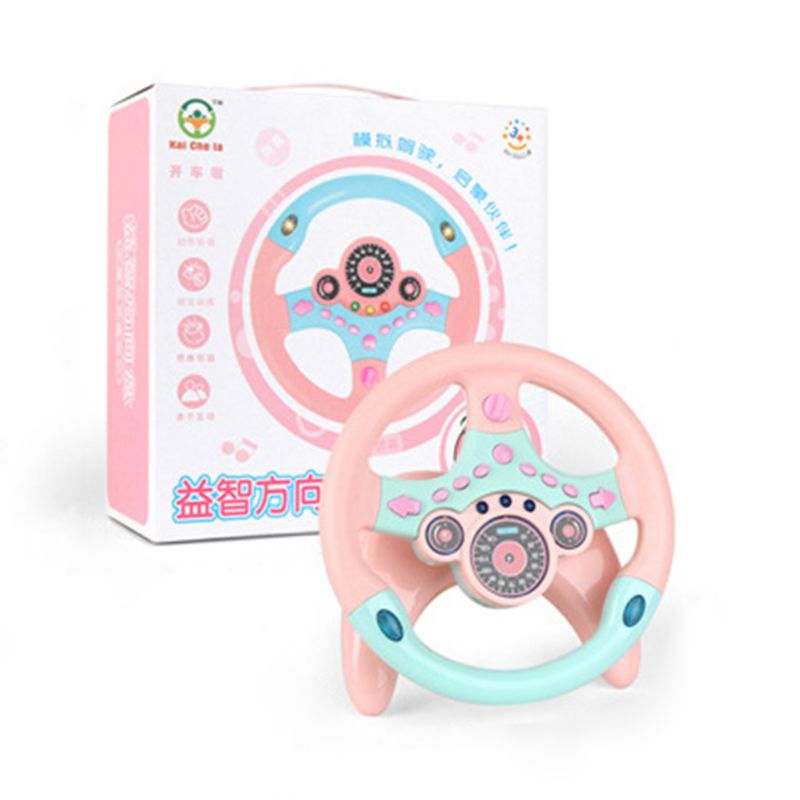 Kids Baby Racing Steering Wheel Infant Simulation Driver Role Play Acce