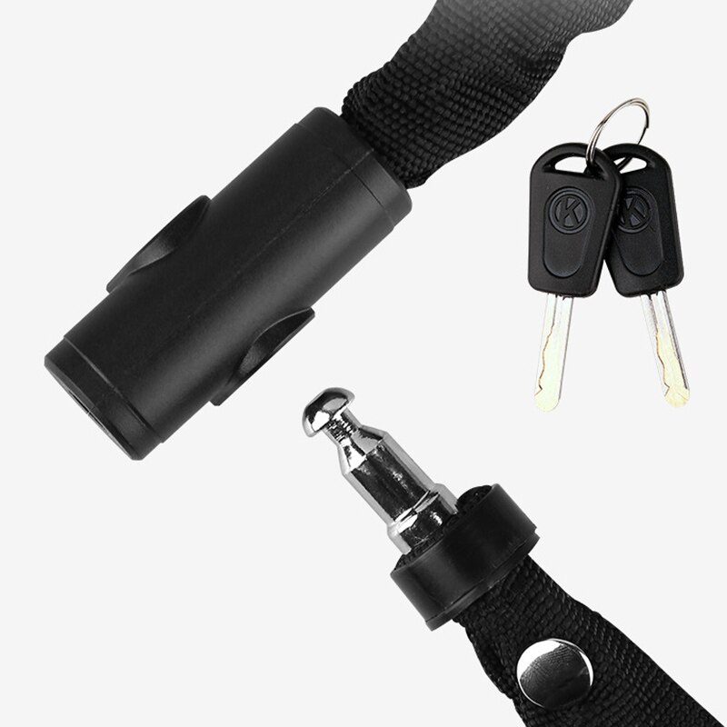 Bike Chain Lock 900mm with Key for Mountain Bike Electric Bicycle Motorcycle Anti-Theft Bicycle Lock Bike
