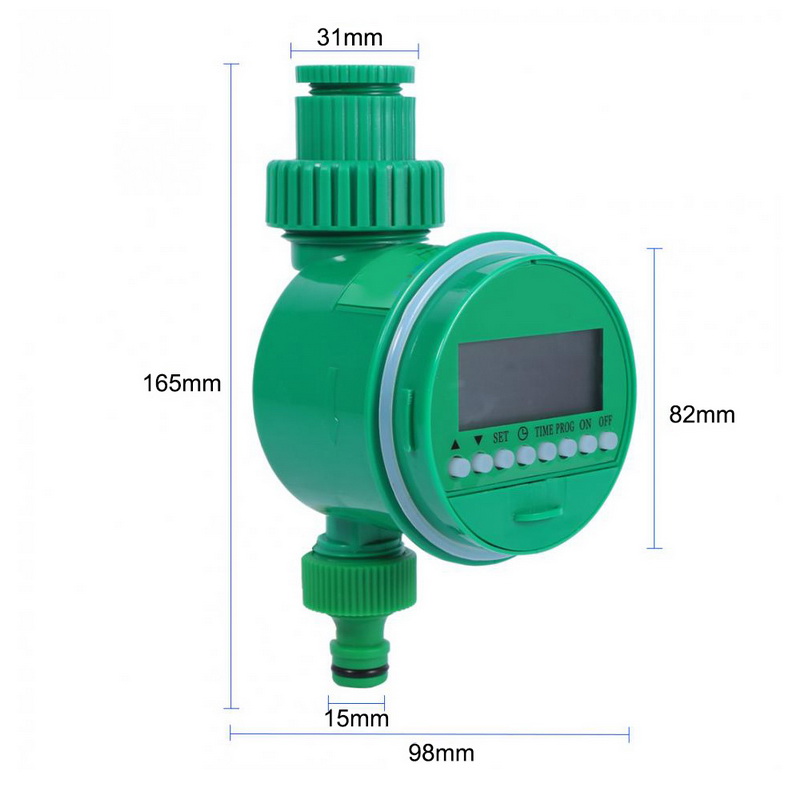 Irrigation System Watering Timer Hose Faucet Timer Outdoor Waterproof Automatic On Off LCD Display Smart Irrigation Controller: C Timer 165x82mm