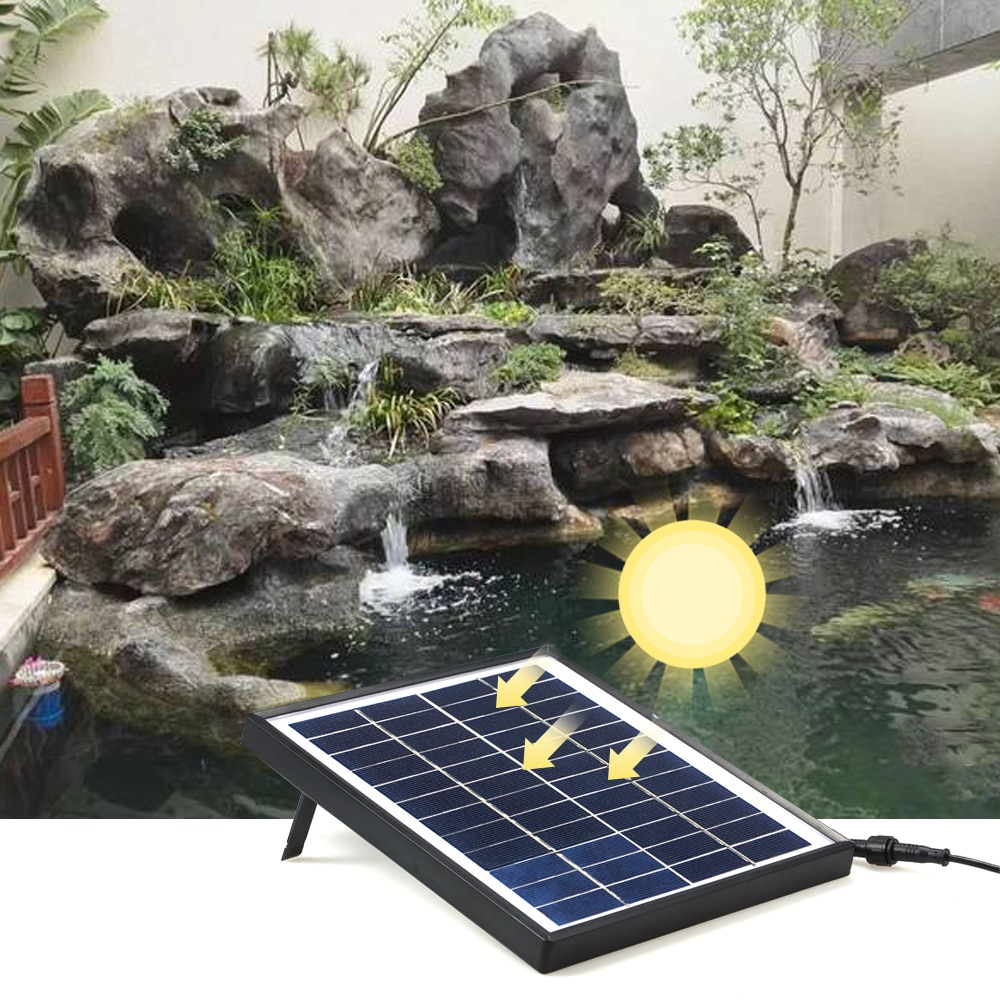 Floating Solar Fountain Water Pump Solar Powered Fountain Pump Outdoor Solar Fountain for Garden Lake Bird Bath Pond Decoration