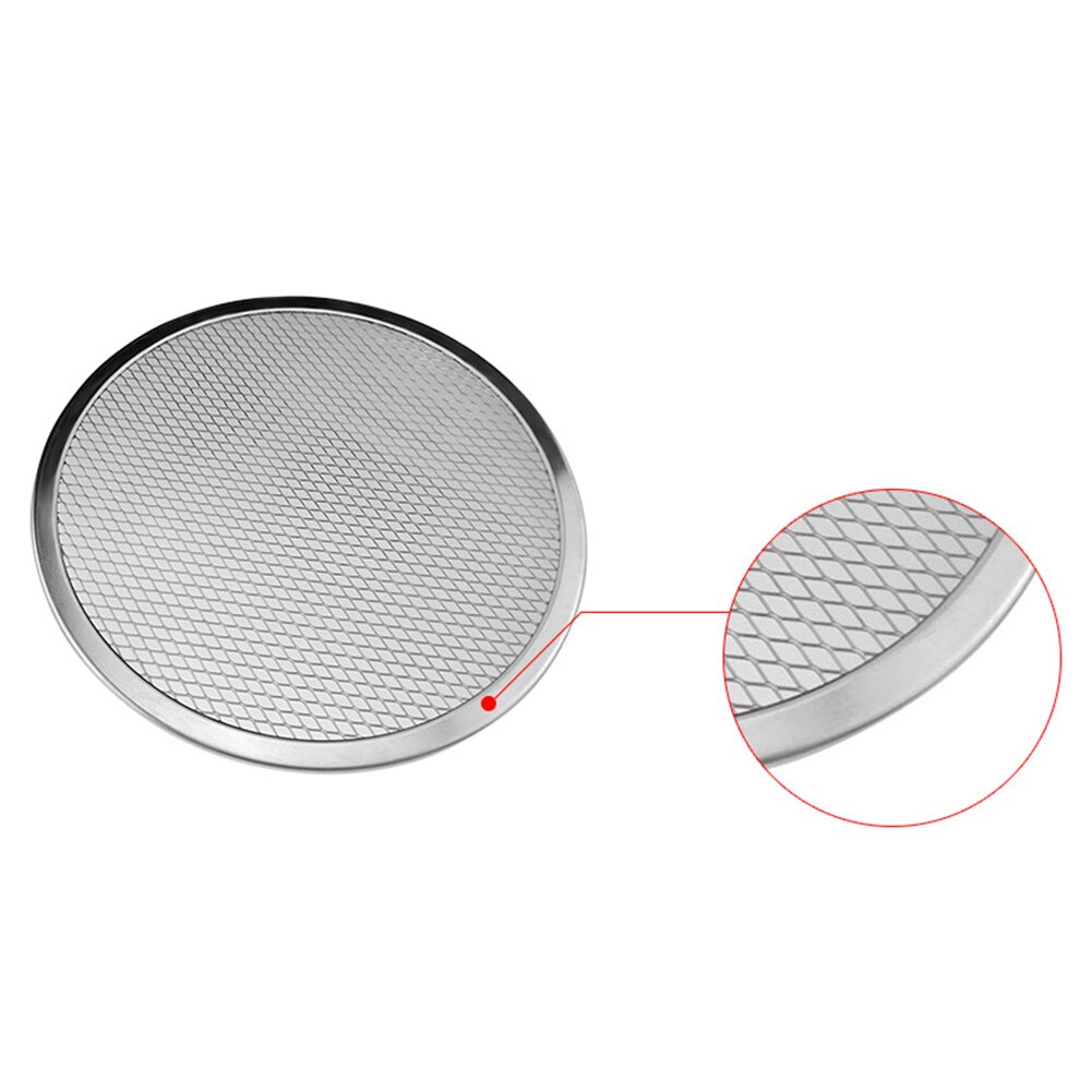 Aluminium tykkere non-stick netto runde pizza mesh pande bageplade køkken værktøj 6/7/8/9/10/11/12/13/16 tommer pizza pan bakeware