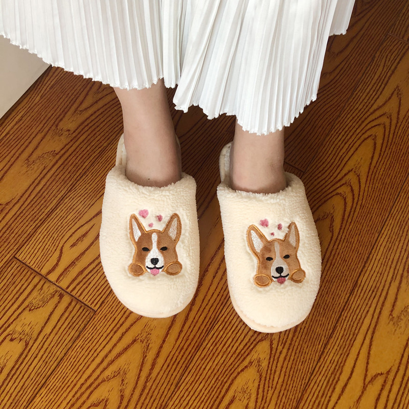 Pluszowy placki kapcie kobiety mężczyźni domowe kapcie słodkie zwierzę ciepłe miękkie wygodne białe pantofel damski panie kapcie robić domu zima