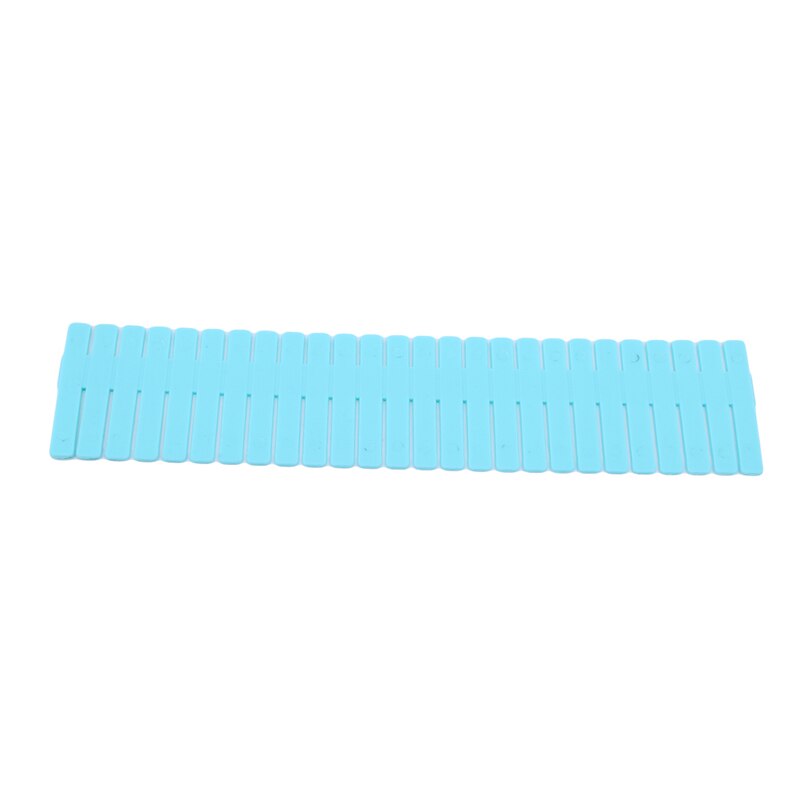 Adjustable Plastic Drawer Divider DIY Storage Shelves Household Free Combination Partition Board Space-saving Division Tool: Blue L